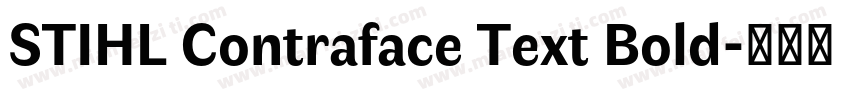 STIHL Contraface Text Bold字体转换